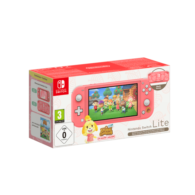 Nintendo Switch Lite Animal Crossing: New Horizons Isabelle Aloha Edition