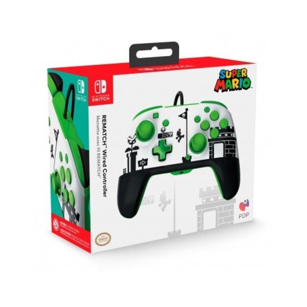 PDP Rematch Wired Controller Super Mario Retro Licensed Switch