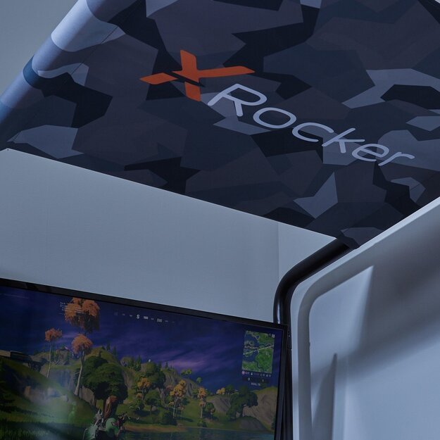Xrocker Contra Mid-Sleeper Gaming Bunk Bed With Reversible Profile - Black And Camo 4