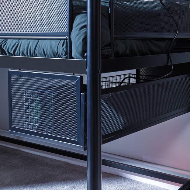 Xrocker Contra Mid-Sleeper Gaming Bunk Bed With Reversible Profile - Black And Camo 9