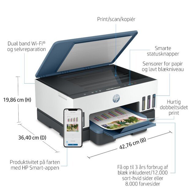 HP - Smart Tank 7006 All-in-One Inkjet Multifunction Printer