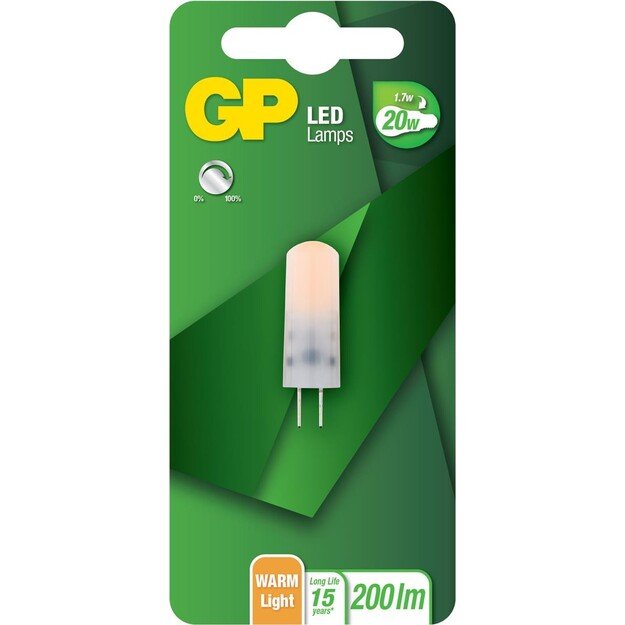 GP - LED Lamp Capsule, G4, DIM, 1.7W (20W), 200lm