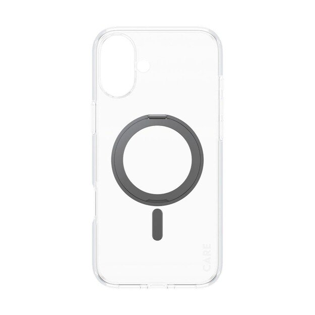CARE by PanzerGlass - Case - Transparent Black - MagSafe - iPhone 16 Plus