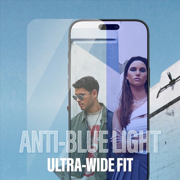 PanzerGlass - SAFE - Screen Protection - Anti-Blue - iPhone 16 Pro Max - Ultra Wide Fit