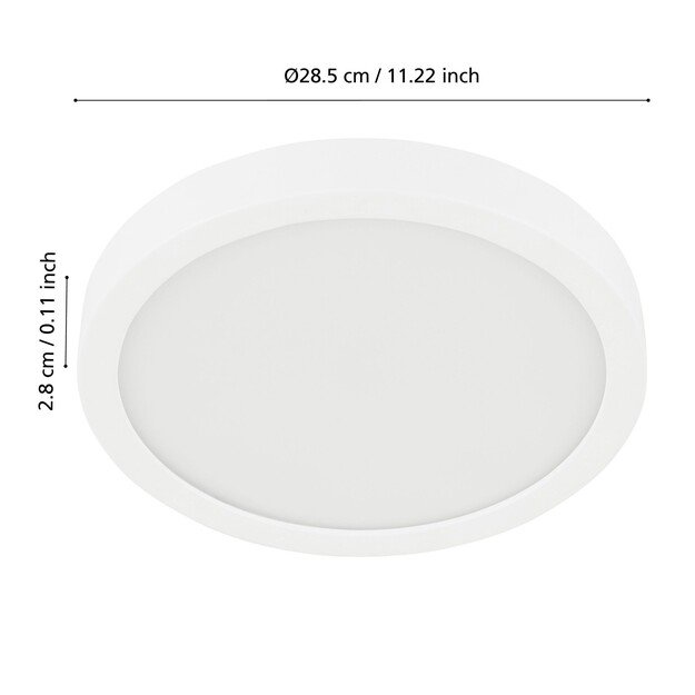 EGLO - Fueva-Z Smart Ceiling Light - Ø28.5 cm - Tunable White - Zigbee & Bluetooth 3