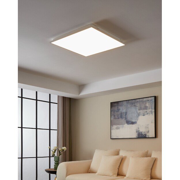 EGLO - Herrora-Z Smart Ceiling Lamp - White - 59.5x59.5 cm - Tunable White - Zigbee & Bluetooth