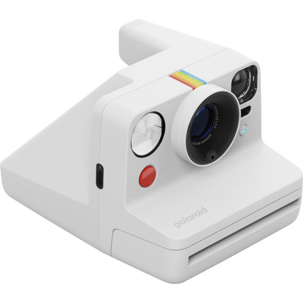 Polaroid - Now+ Gen 3 White - Bundle with Color Film (8 photos)