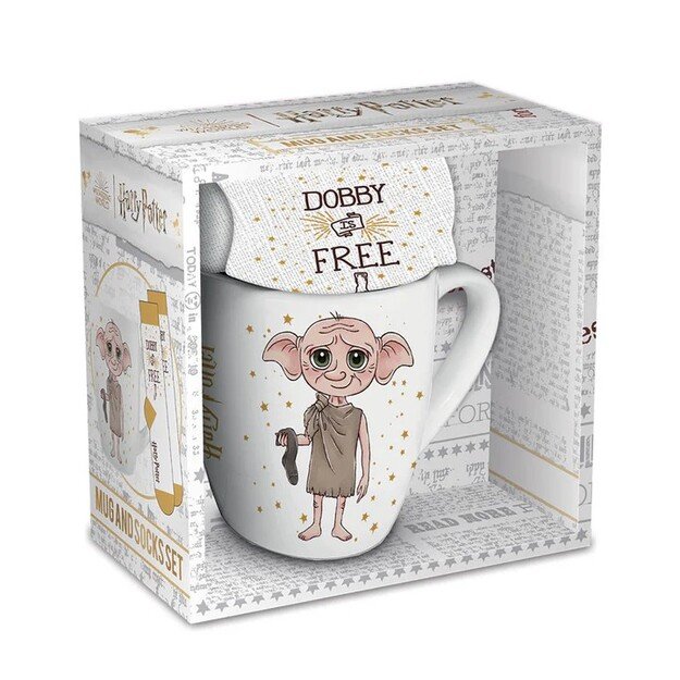 HARRY POTTER DOBBY FEMALE MUG & SOCK SET