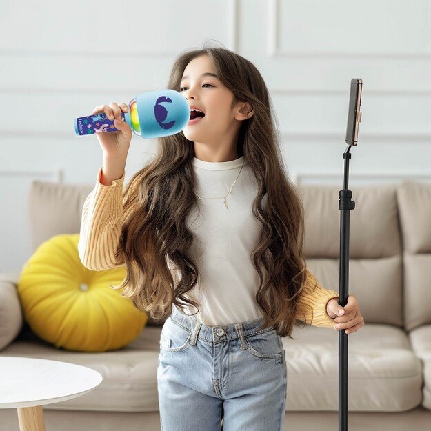 Lexibook - Stitch Bluetooth Karaoke Microphone (MIC280D)
