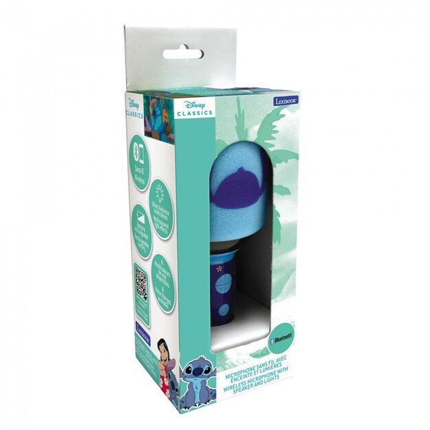 Lexibook - Stitch Bluetooth Karaoke Microphone (MIC280D)