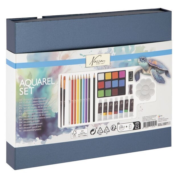 Nassau - Aquarel Art Set, 34 pcs. (AR0986/GE)