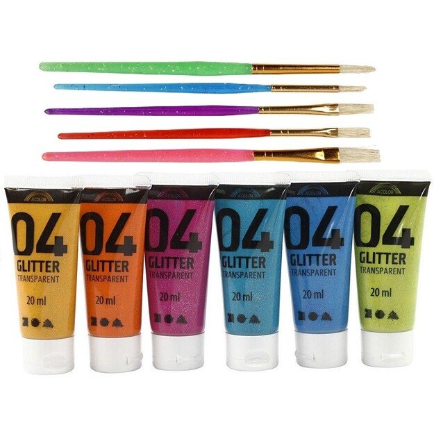 A-Color - Glitter Color and Kids Paint Brushes