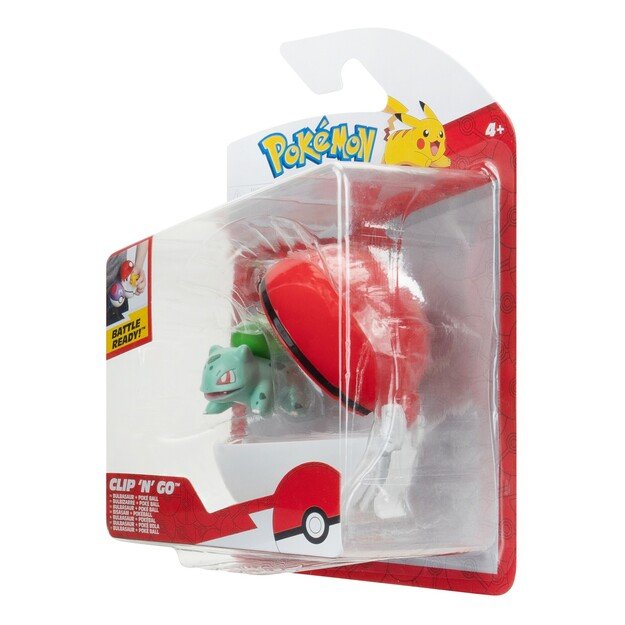 Pokemon - Clip N Go Bulbasaur With Poke Ball (PKW3634)