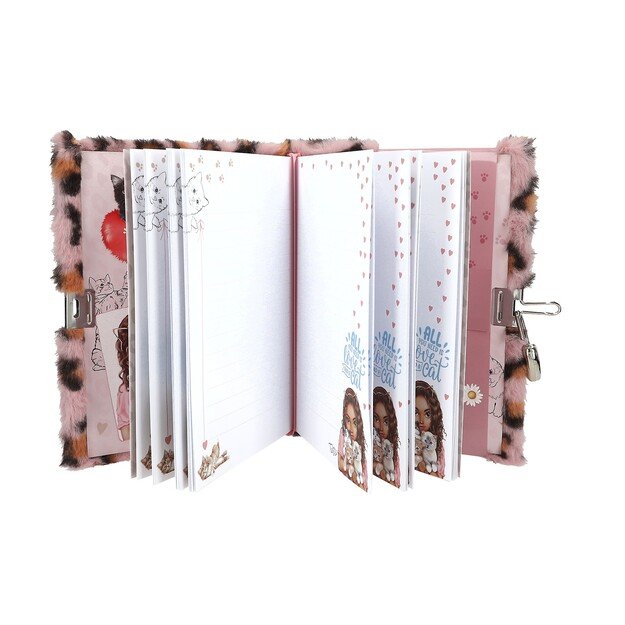 TOPModel - COSY CAT Diary With Lock Pink ( 0413357 )