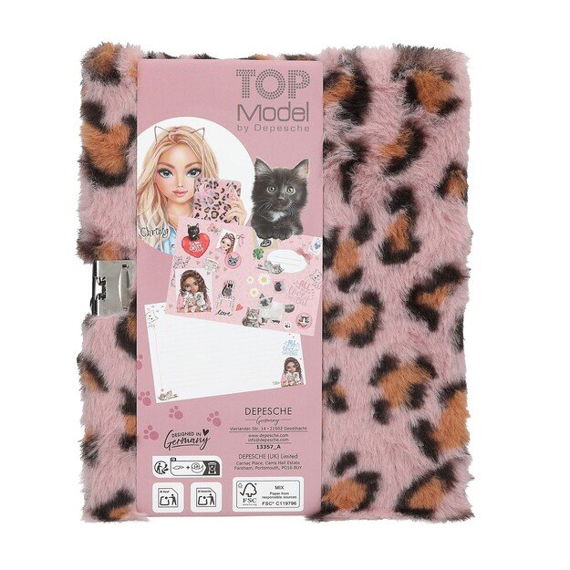TOPModel - COSY CAT Diary With Lock Pink ( 0413357 )