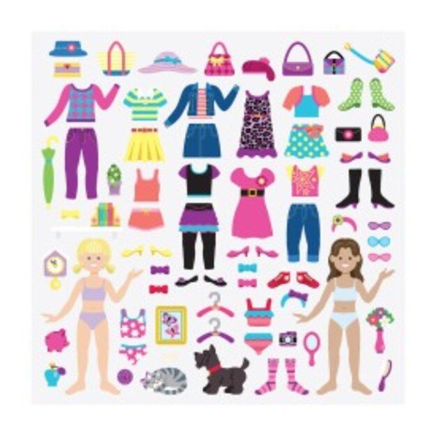 Melissa & Doug - Reusable Puffy Stickers - Dress-Up (12195)