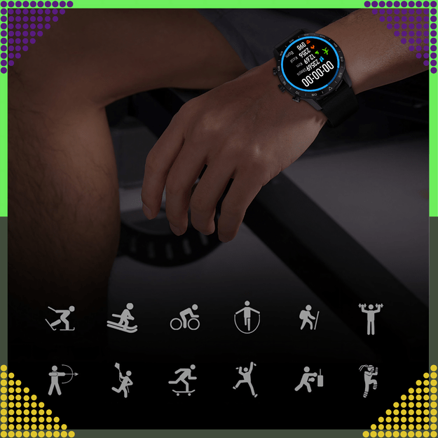 SmartWatch Zegarek Polskie Menu Rozmowy Sport Smart Watch Męski Puls PL 29