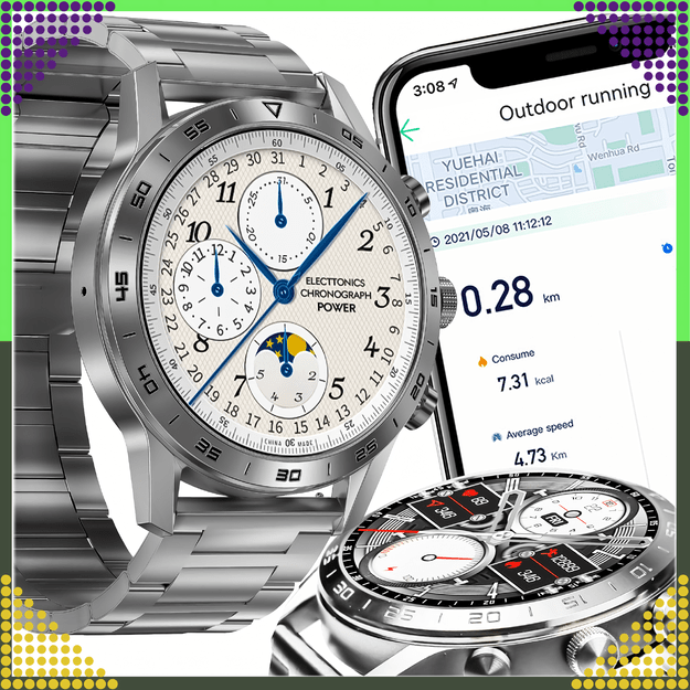 SmartWatch Zegarek Polskie Menu Rozmowy Sport Smart Watch Męski Puls PL 16