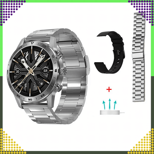 SmartWatch Zegarek Polskie Menu Rozmowy Sport Smart Watch Męski Puls PL 17