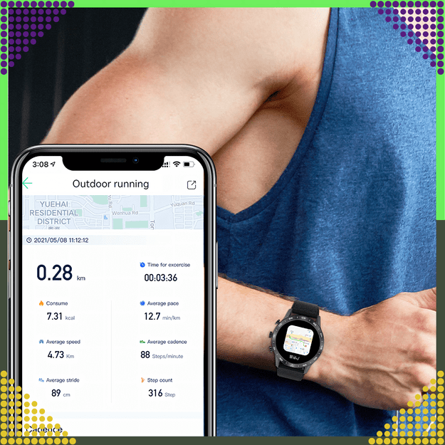 SmartWatch Zegarek Polskie Menu Rozmowy Sport Smart Watch Męski Puls PL 24
