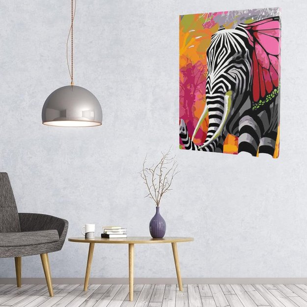 MALOWANIE PO NUMERACH OBRAZ Z RAMĄ  DIY ZESTAW PĘDZLE FARBY PŁÓTNO 30x40 16