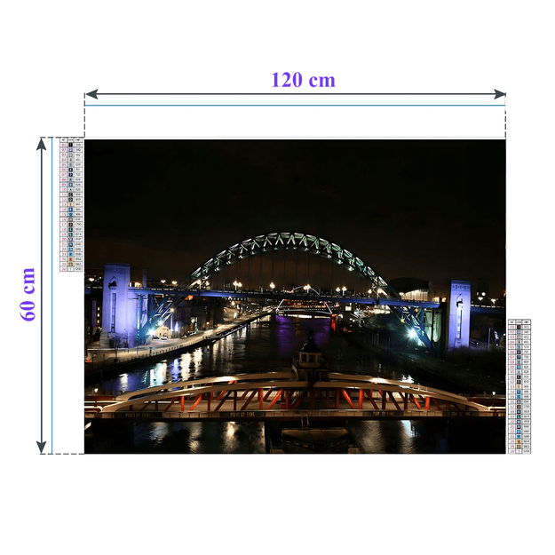 HAFT DIAMENTOWY DUŻY 120x60 Diamond Painting Mozaika Diamentowa XXL ZESTAW  4
