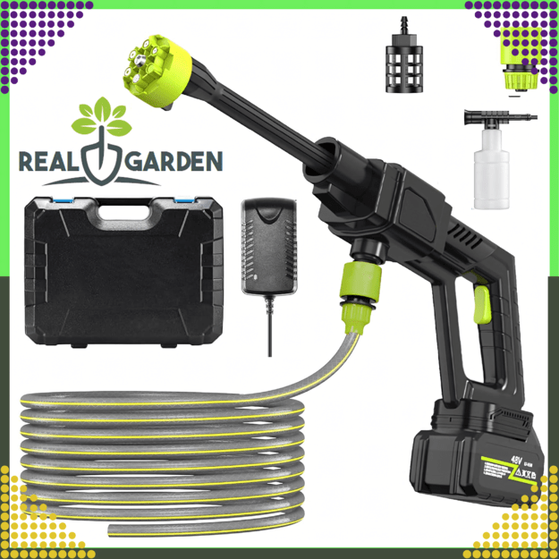 Cordless Battery Pressure Washer 48V 30 Bar 200W Set