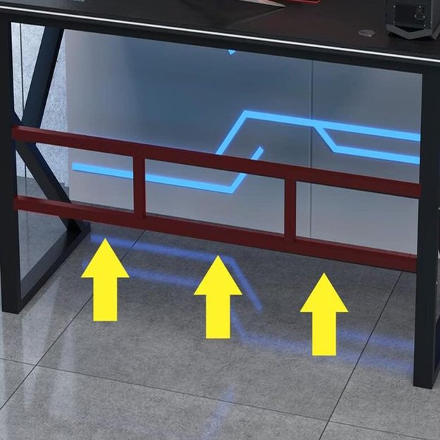 Kompiuterio stalas, žaidimų stalas žaidėjams, didelis, stabilus 20