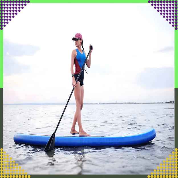 Składane Wiosło Kajakowe do Deski SUP 2w1 Regulowane 3-Częściowe 210 cm Pro 6