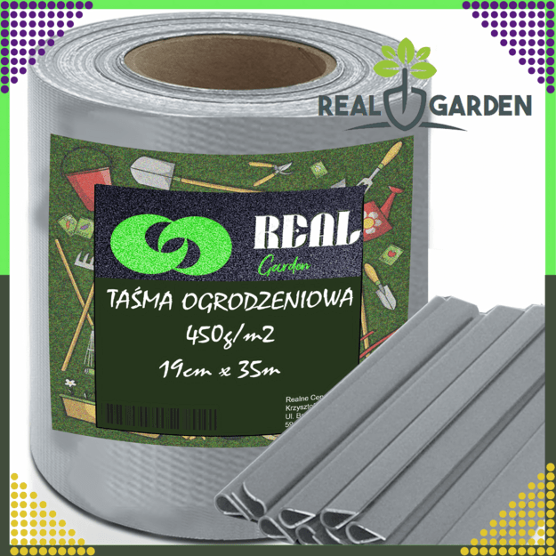 Šviesiai pilka tvoros juosta, 19 cm x 35 m, UV apsauga nuo tvoros plokštės