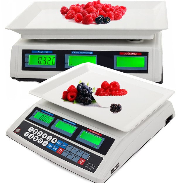 WAGA SKLEPOWA KALKULACYJNA GASTRONOMICZNA MAGAZYNOWA LCD 30 KG 2G 