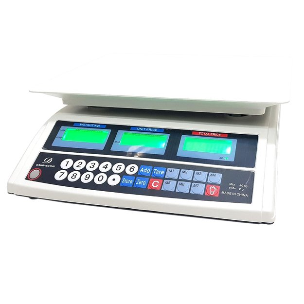WAGA SKLEPOWA KALKULACYJNA GASTRONOMICZNA MAGAZYNOWA LCD 30 KG 2G  8