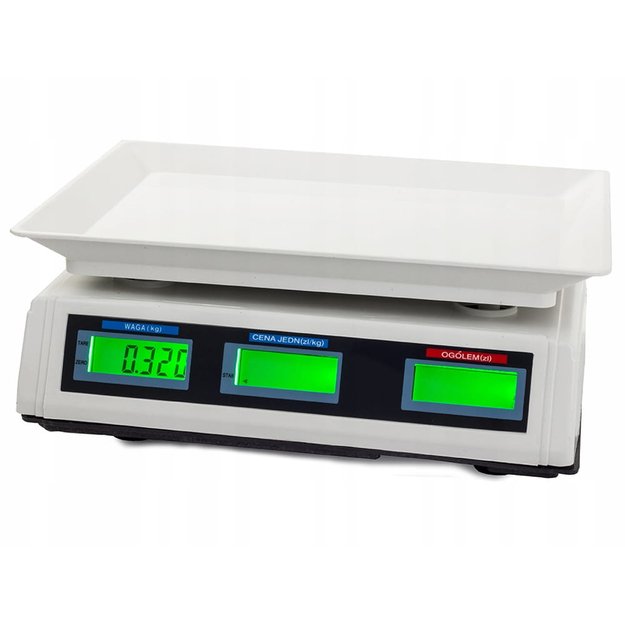 WAGA SKLEPOWA KALKULACYJNA GASTRONOMICZNA MAGAZYNOWA LCD 30 KG 2G  5