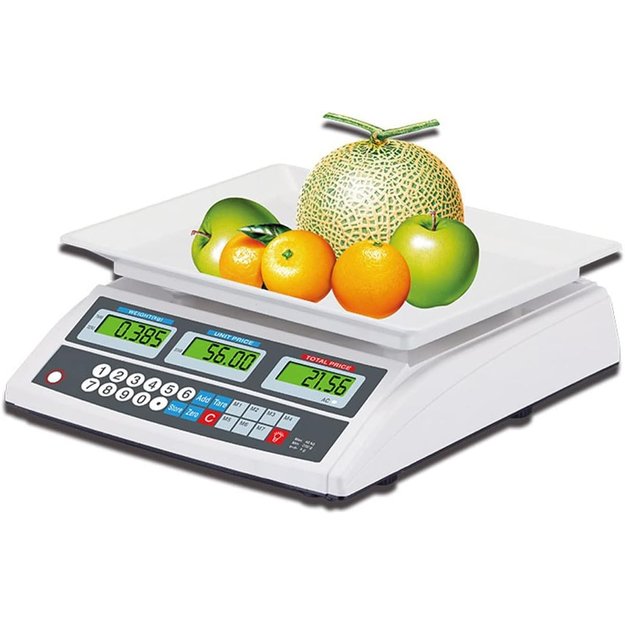 WAGA SKLEPOWA KALKULACYJNA GASTRONOMICZNA MAGAZYNOWA LCD 30 KG 2G  10