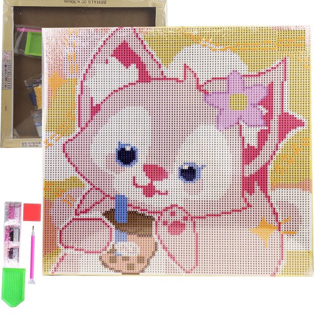 HAFT DIAMENTOWY 30x30 DIAMOND PAINTING MOZAIKA DIAMENTOWA OBRAZ ANIME 