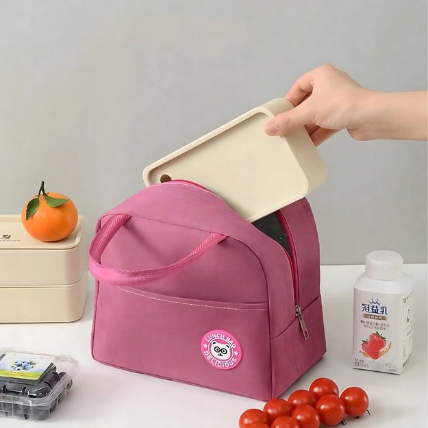 Torba Termiczna Izolacyjna Lunch Box Śniadaniówka na Jedzenie Piknik Plażę 4