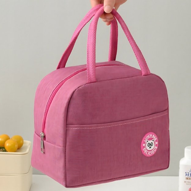 Torba Termiczna Izolacyjna Lunch Box Śniadaniówka na Jedzenie Piknik Plażę 9