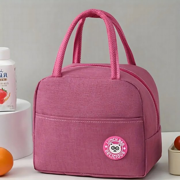 Torba Termiczna Izolacyjna Lunch Box Śniadaniówka na Jedzenie Piknik Plażę 8