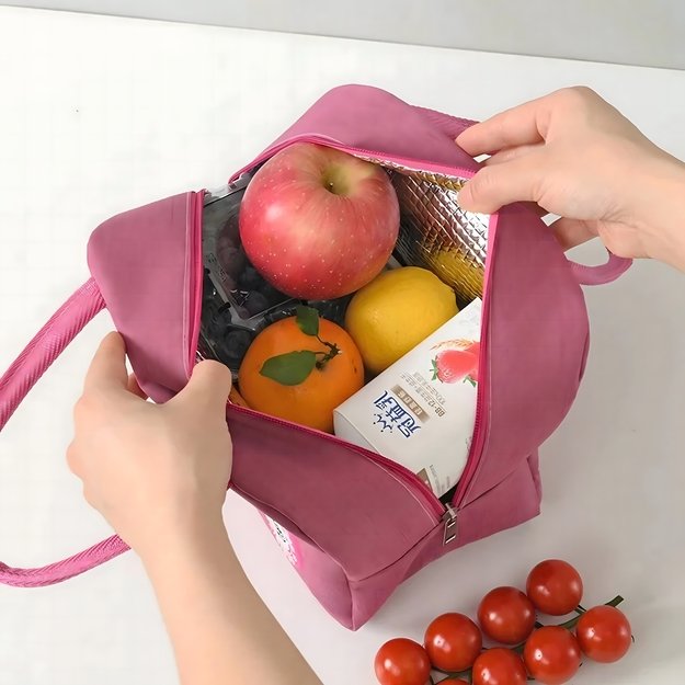 Torba Termiczna Izolacyjna Lunch Box Śniadaniówka na Jedzenie Piknik Plażę 7