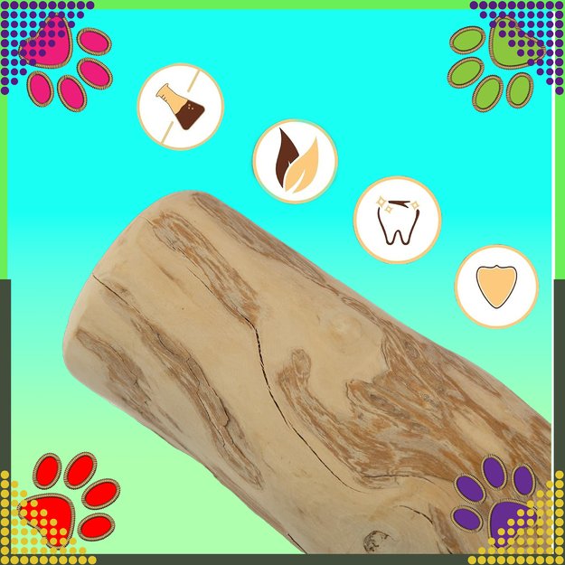  Patyk Gryzak z Drzewa Drewna Naturalny dla Psa Wytrzymały Zabawka 14x2cm 4
