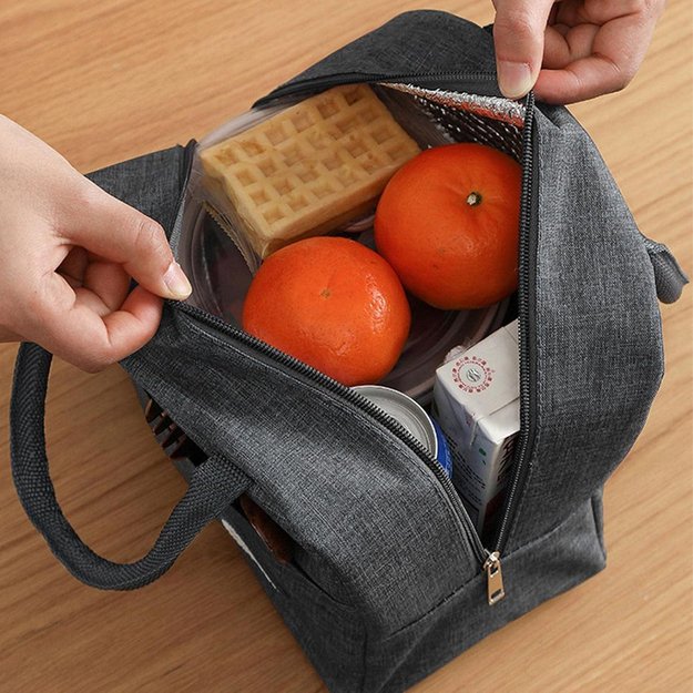 Torba Termiczna Izolacyjna Lunch Box Śniadaniówka na Jedzenie Piknik Plażę 16