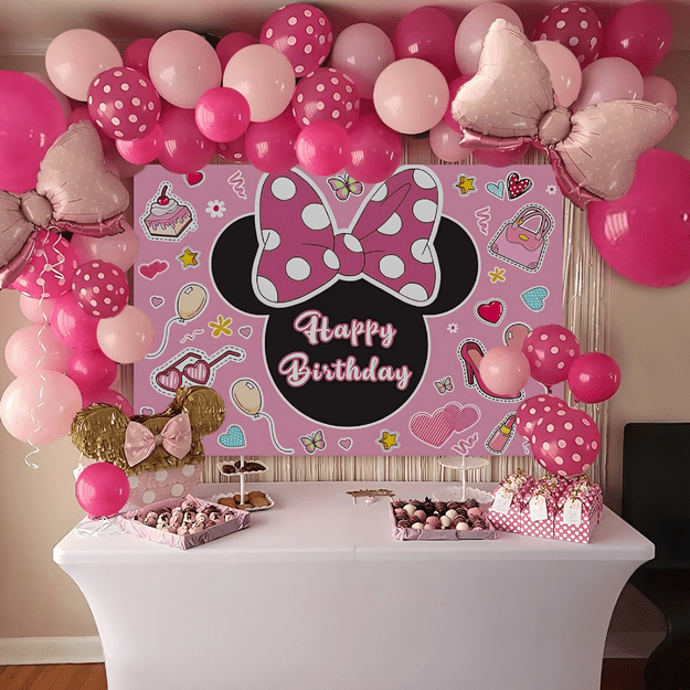 Girlanda Balonowa Zestaw Balonów na Urodziny Myszka Minnie Mini 111 ele 7