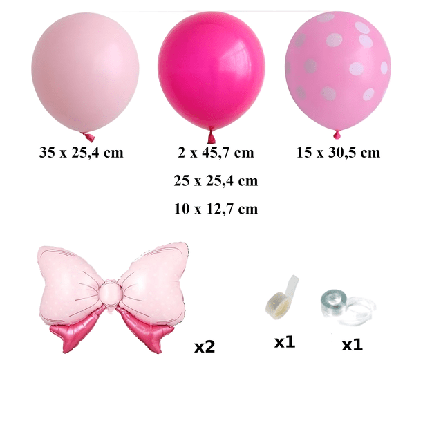 Girlanda Balonowa Zestaw Balonów na Urodziny Myszka Minnie Mini 111 ele 5