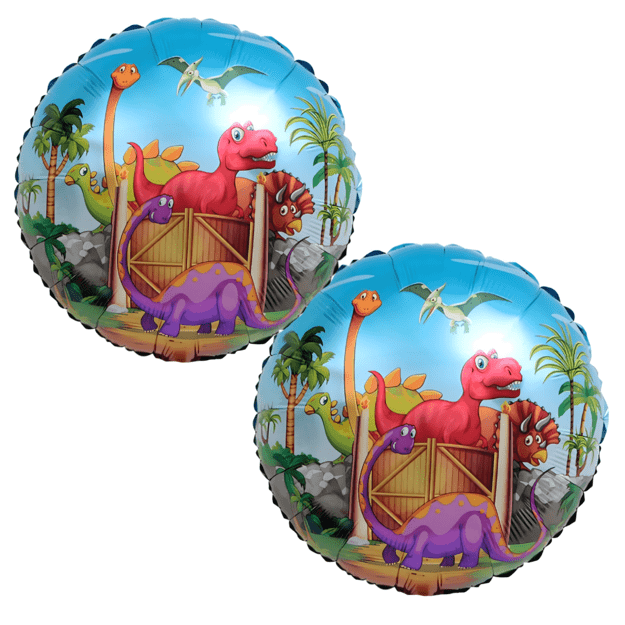 Dinosaur Birthday Balloons Set for Birthdays, Parties, 5 pcs