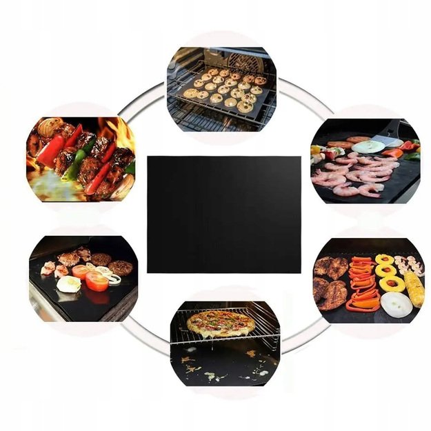 ZESTAW GRILL OGRODOWO TURYSTYCZNY PRZENOŚNY WALIZKA + MATA TEFLONOWA 12x 29