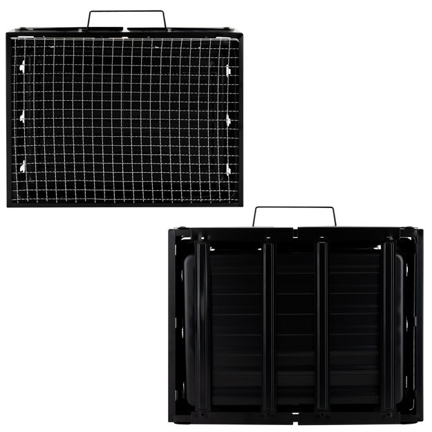 ZESTAW GRILL OGRODOWO TURYSTYCZNY PRZENOŚNY WALIZKA + MATA TEFLONOWA 12x 24