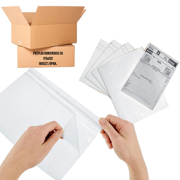 COURIER ENVELOPE RESISTANT TO FINISH KANGAR C6 175x132 STRONG PACKAGING 100 PCS.