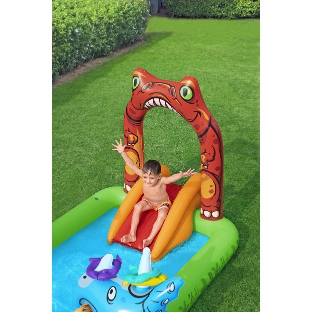 Bestway 53160 Wodny Plac Zabaw Dmuchany Jurassic 241 x 140 x 137 cm  21