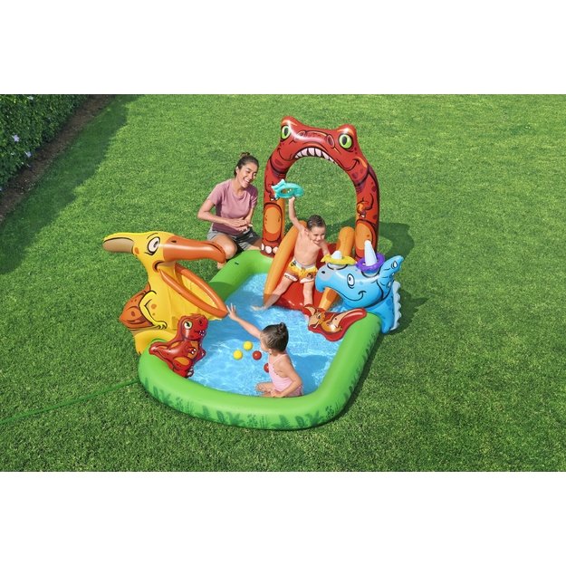 Bestway 53160 Wodny Plac Zabaw Dmuchany Jurassic 241 x 140 x 137 cm  26