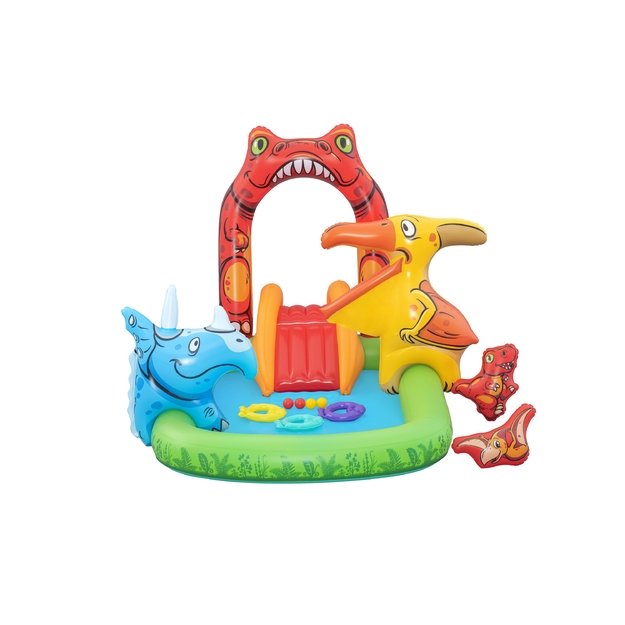 Bestway 53160 Wodny Plac Zabaw Dmuchany Jurassic 241 x 140 x 137 cm  17